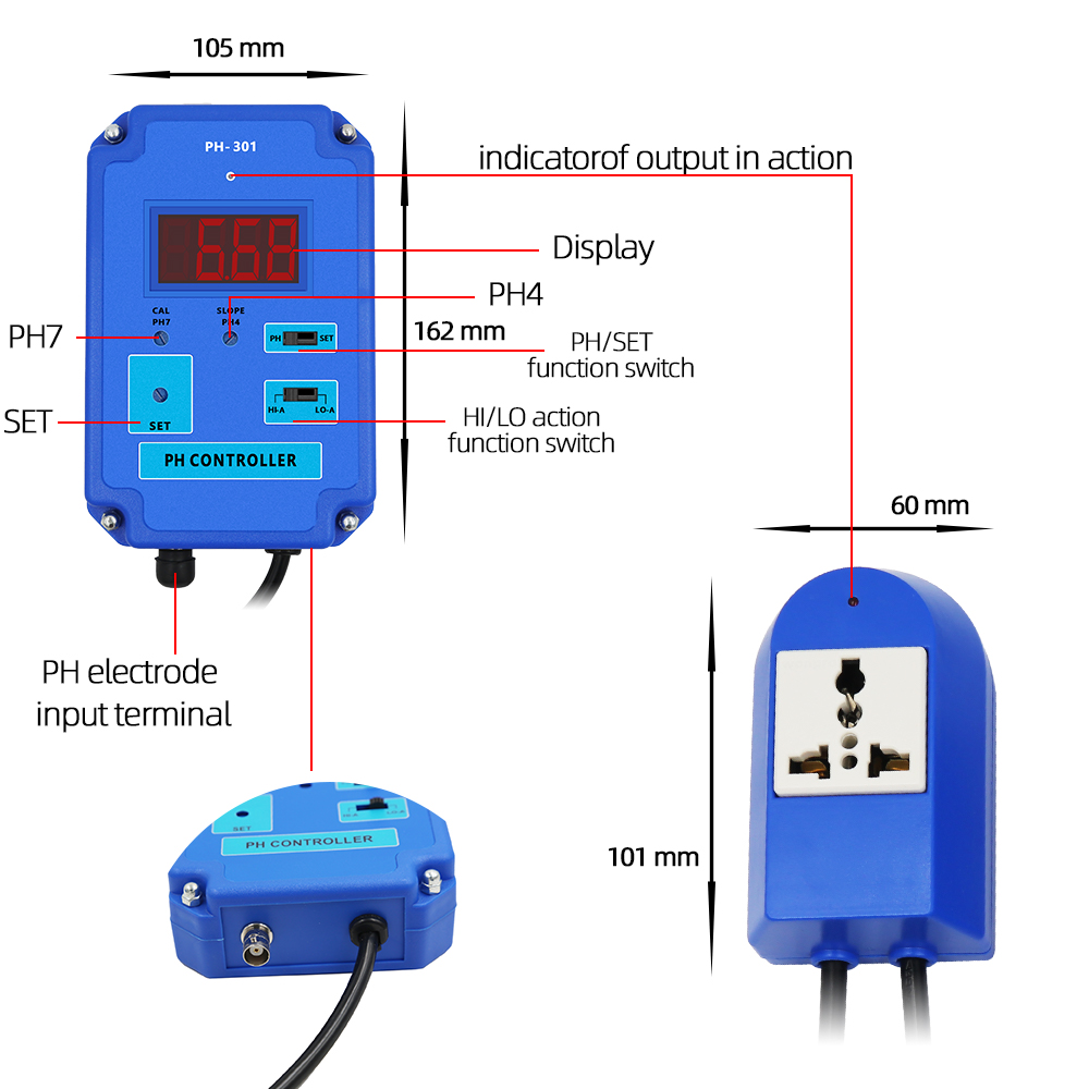 PH-301 Regolatore PH digitale  - Ph Up Down Solution recensione e prezzo